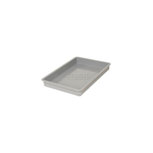 Mfg Tray Stackable Storage Tote, 25-3/4 in L x 17-3/4 in W x 6 in H, Gray, Fiberglass 8800085136 - main
